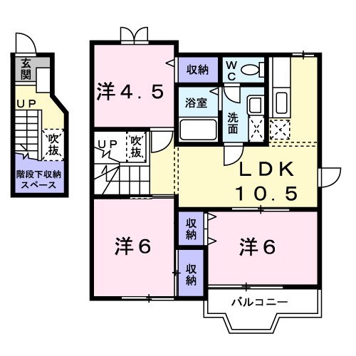 エクセラン　Ⅱ番館 間取り