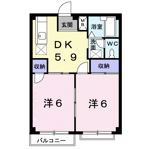 エルディムツチヤＢ 間取り
