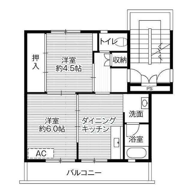 　ビレッジハウス烏山　１号棟　 こちらの物件はMODE不動産なら割引対象の１部屋です。