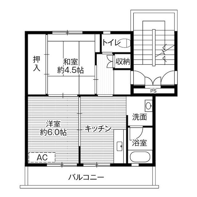　ビレッジハウス烏山　１号棟　 こちらの物件はMODE不動産なら割引対象の１部屋です。