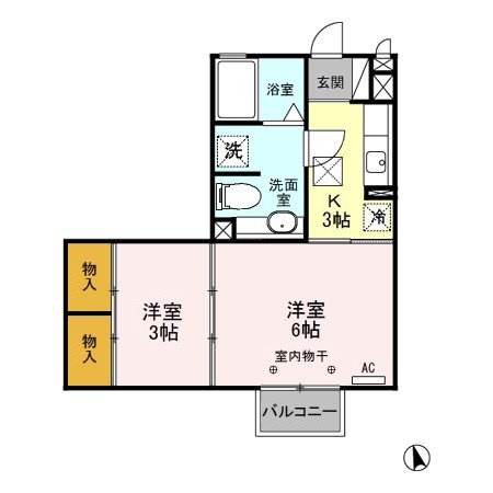 　グリーンヒルズ　Ａ こちらの物件はMODE不動産なら割引対象の１部屋です。
