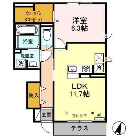 　グランテラス　１ こちらの物件はMODE不動産なら割引対象の１部屋です。