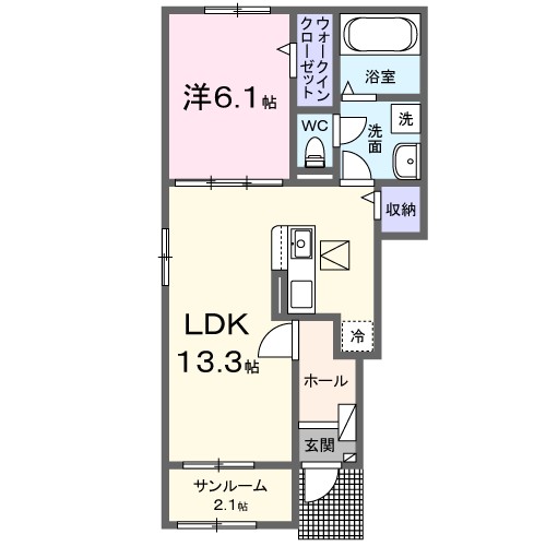 プランドール　Ｅ 間取り