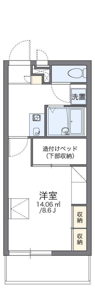 レオパレスエルハーベン 間取り