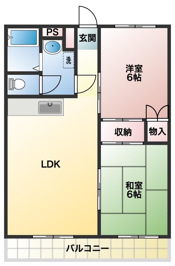 　スリーベルハイツ　A棟 間取り