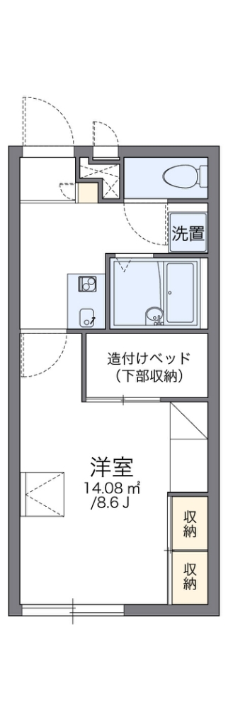 レオパレスつくい 間取り
