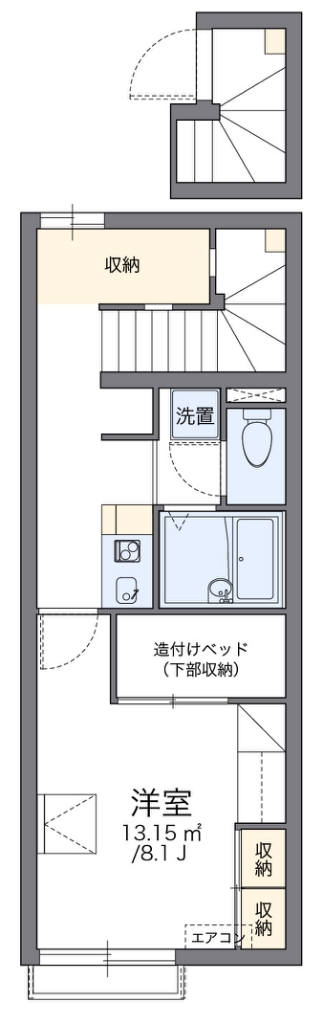 レオパレスリバーサイドＢ 間取り
