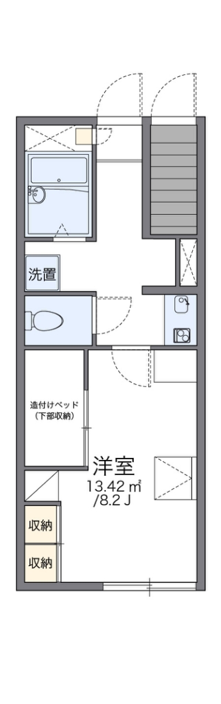 レオパレスプラティーク那須塩原 間取り