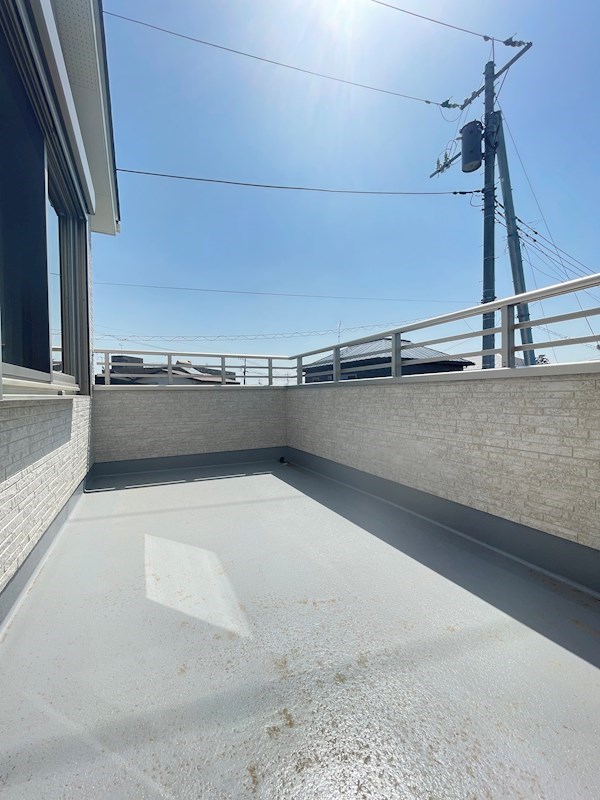 【新築戸建】PP　宇都宮市宝木二丁目 現地写真（バルコニー）