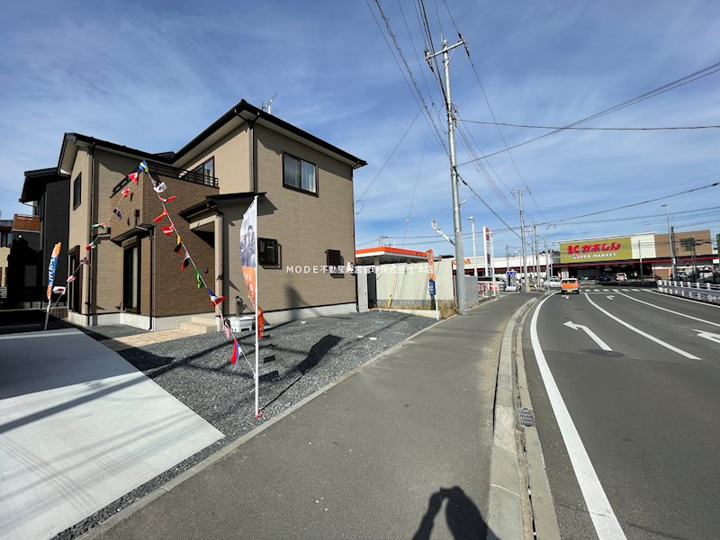 【新築戸建】PP　宇都宮市駒生町 現地写真（前面道路含む現地写真）