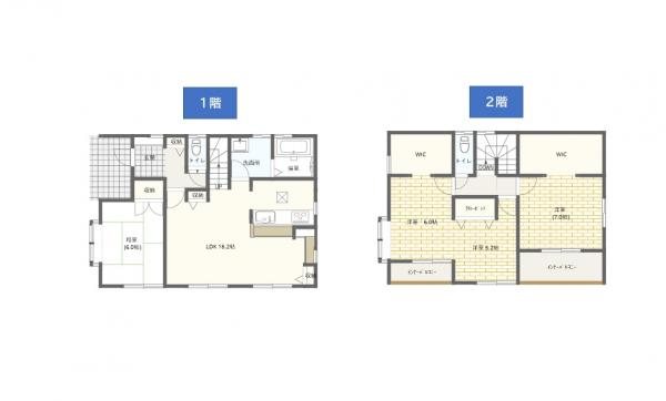 【新築戸建】SJM　日光市土沢　1期 間取図・土地図