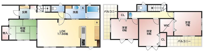 【新築戸建】AID　さくら市櫻野 間取図・土地図