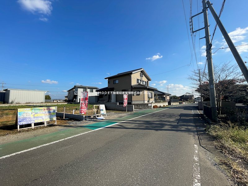 【新築戸建】AID　さくら市櫻野 現地写真（前面道路含む現地写真）
