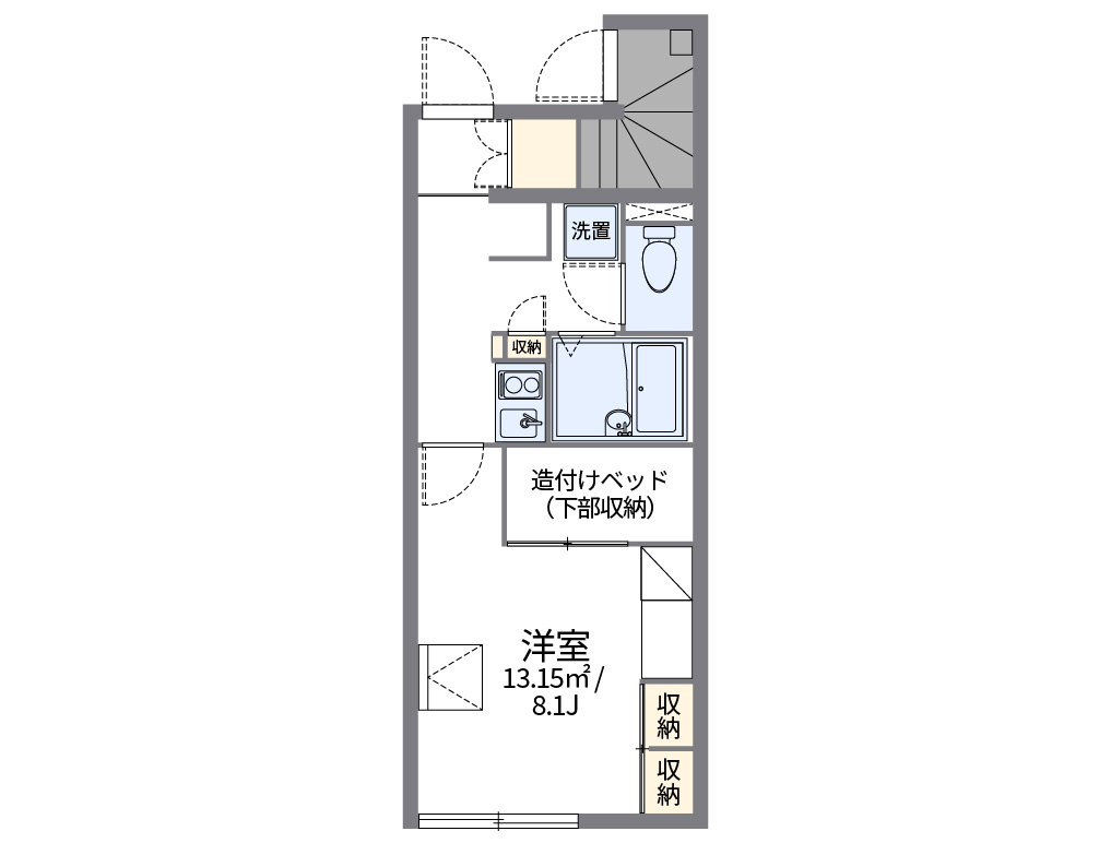 レオパレスボヌール　パストラル 間取り