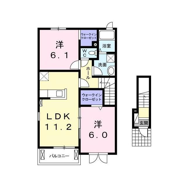 　プランタン　Ｂ棟　弐番館　 こちらの物件はMODE不動産なら割引対象の１部屋です。
