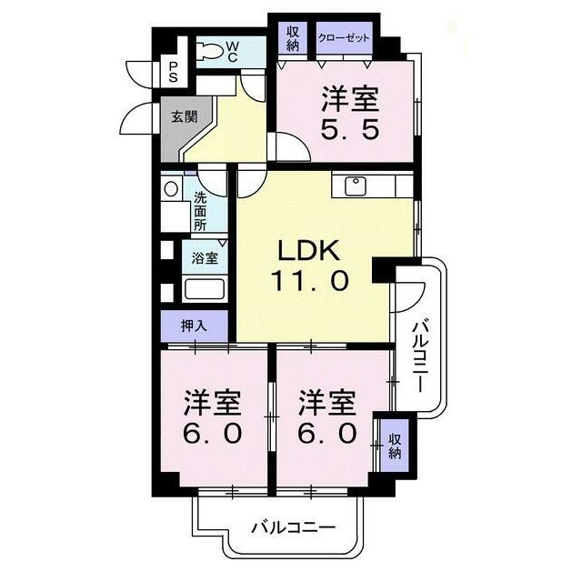 　パステルビラ光陽　 間取り