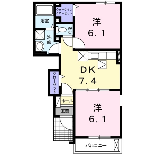 コモ・アモロッソＢ 間取り