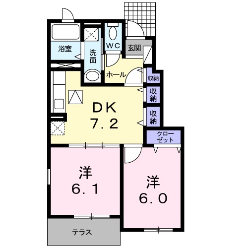 コモ・アモロッソＡ 間取り