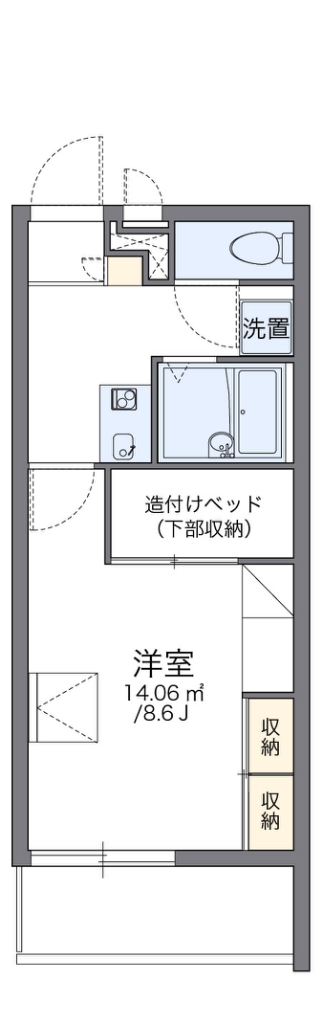 レオパレスエルハーベン 間取り