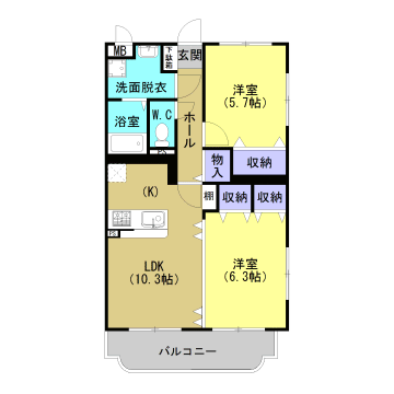 Ｙ＆Ｍルフォン 間取り