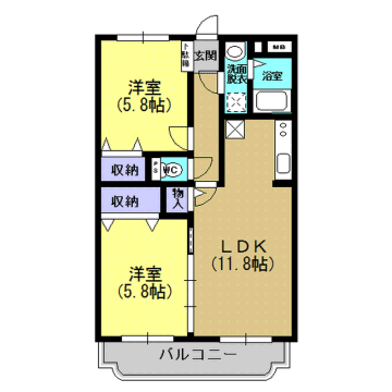 Ｙ＆Ｍ アシュモ 間取り
