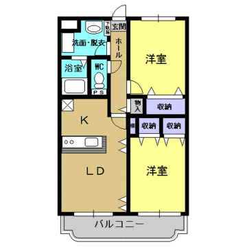 メゾン・ドゥ・ソレイユⅡ 間取り
