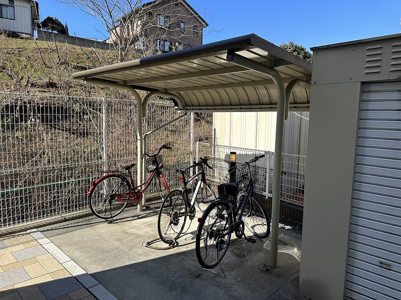 レオネクストグレースＫａｎｋｅ 入居者様専用駐輪場です。