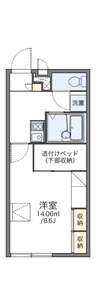 レオパレスイーストヒル 間取り