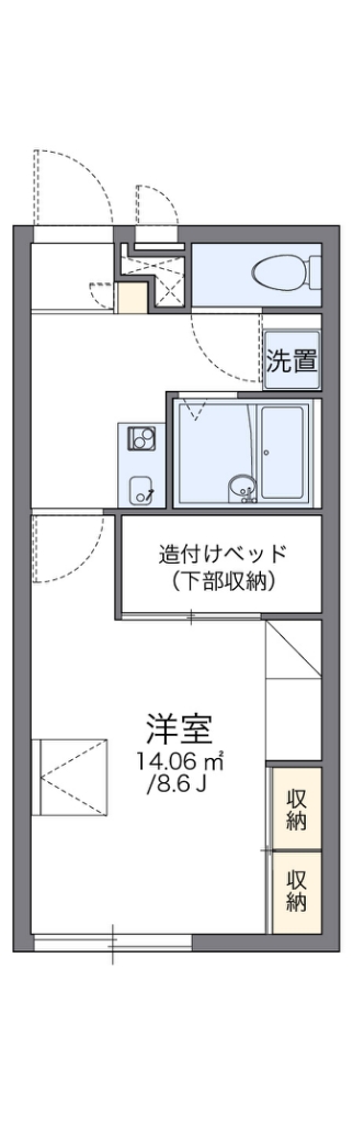レオパレス大島 間取り