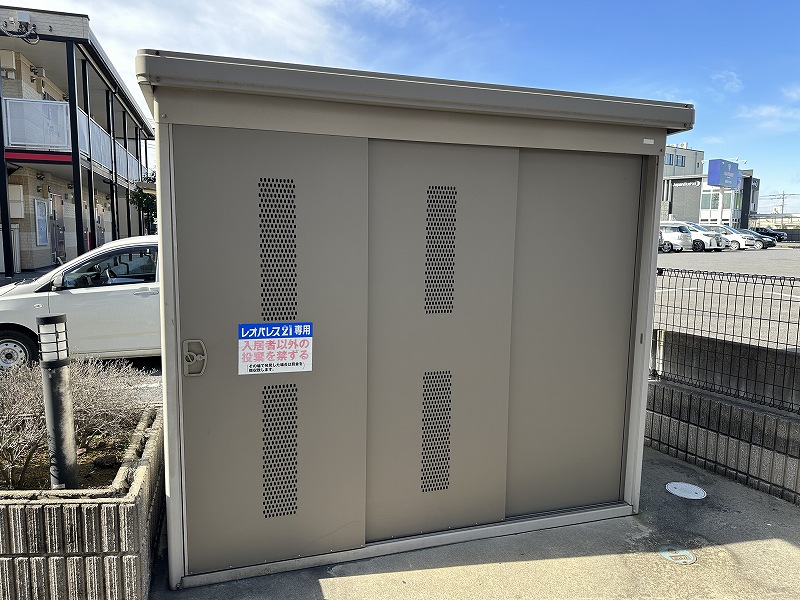 レオパレス大島 入居者様専用ゴミ庫となります