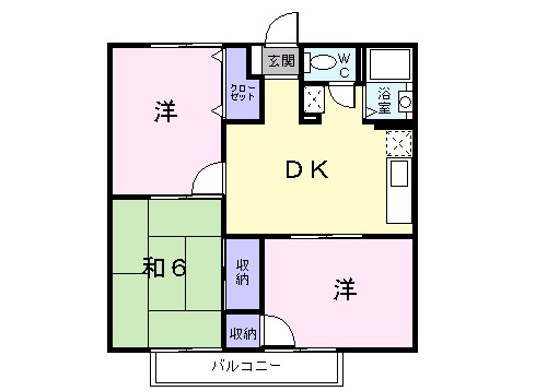パークサイド宝木Ｂ 間取り