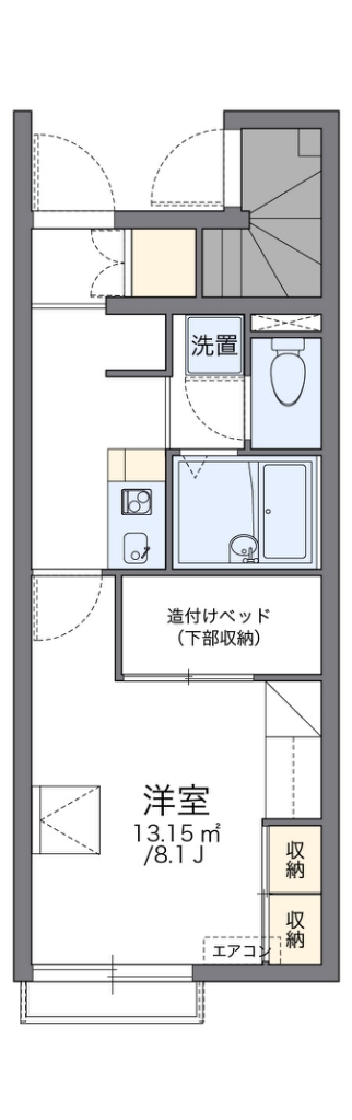 レオパレスパーシモン 間取り