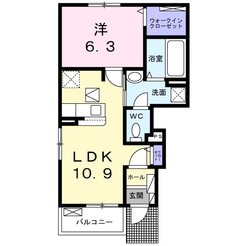 キャサブランカⅢ 間取り