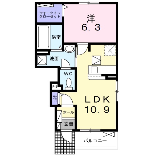 キャサブランカⅢ 間取り