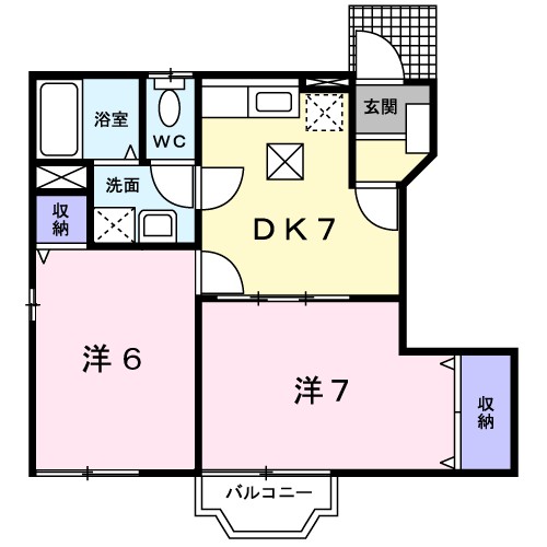 フォンテーヌⅢ 間取り