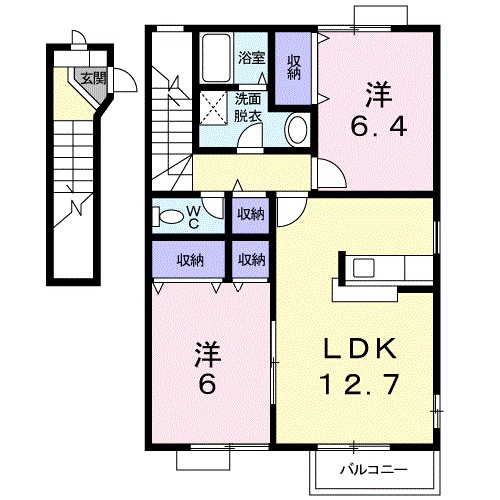 プロムナード　七番館 間取り