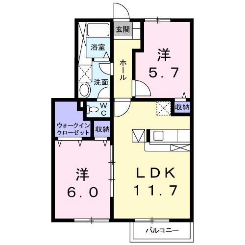 メゾンソリアード 間取り