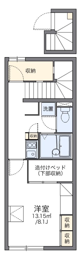 レオパレスグランジュール鹿沼Ⅰ 間取り