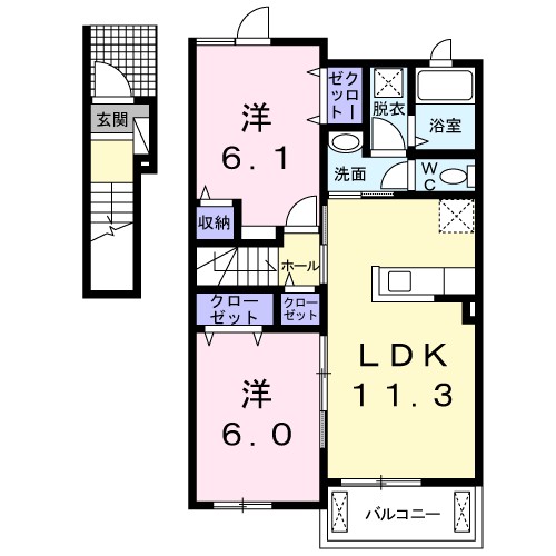 エレガンス　Ｂ 間取り