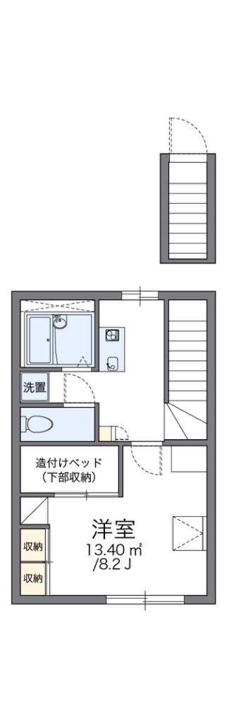 レオパレスフォレスタ　ヴェント 間取り