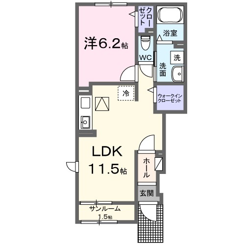 エアリー　ブリーズＢ 間取り