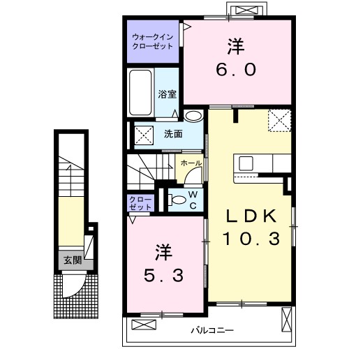 リブフラット　Ｃ 間取り