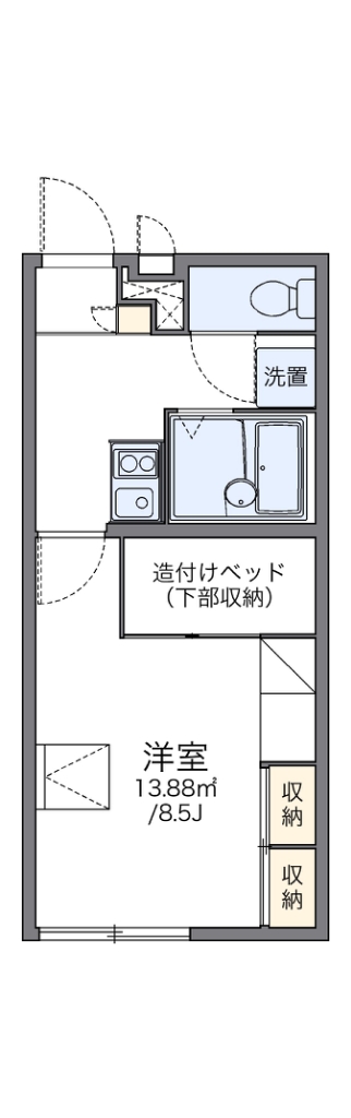 レオパレスイーストヒル 間取り