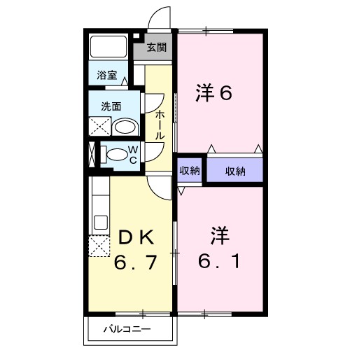 サニーコート　壱番館 間取り