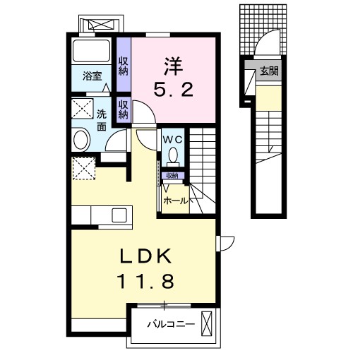 メゾン　シャルマン　Ａ 間取り