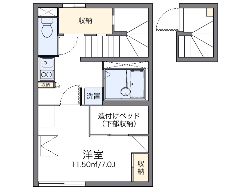 レオパレスコーポシャングリラ 間取り
