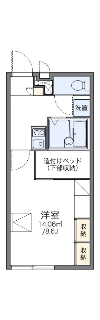 レオパレスフォンテーヌＢ 間取り