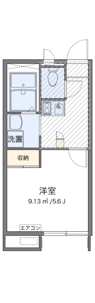 レオパレス東宮館 代表的な間取のため実際の間取とは異なる場合があります