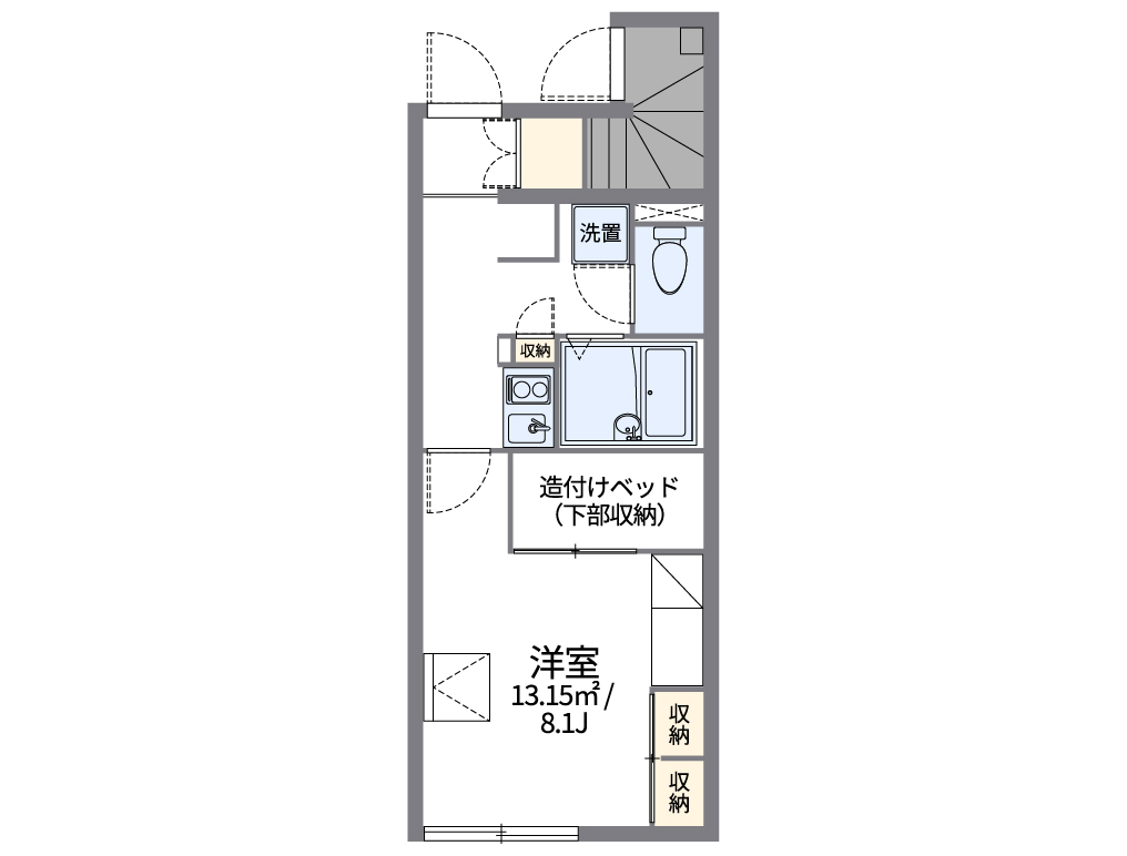 レオパレスルーアル岡 間取り