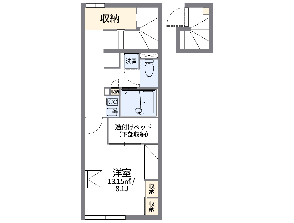 レオパレスルーアル岡 間取り